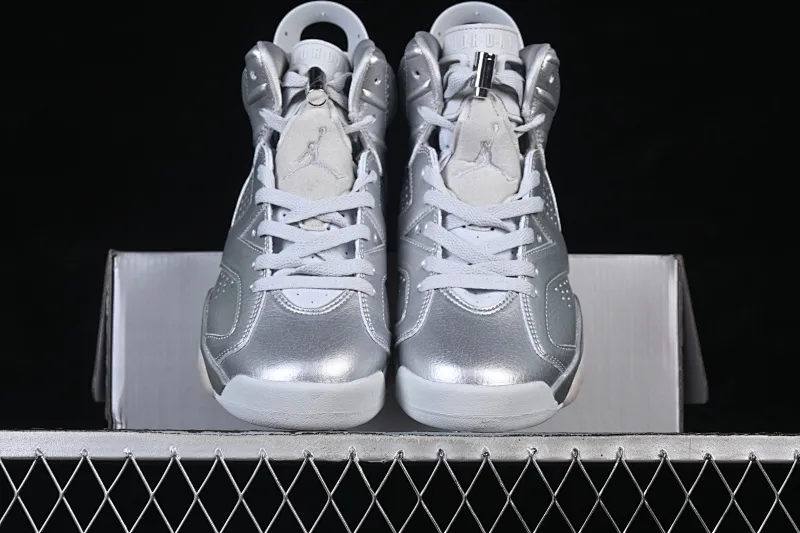 All categories Air Jordan Jordan series basketball shoes Air Jordan 6 PSG x Air Jordan 6 Retro AJ6 Joe 6 Liquid Silver Paris IQ5135-010